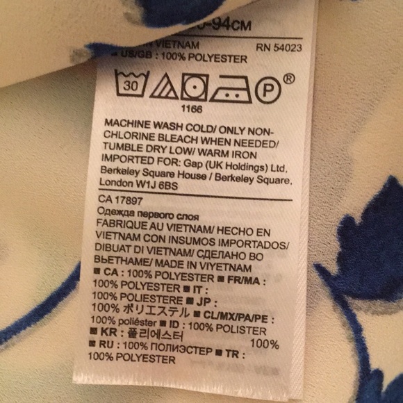 Banana Republic floral print blouse size M - Picture 6 of 6